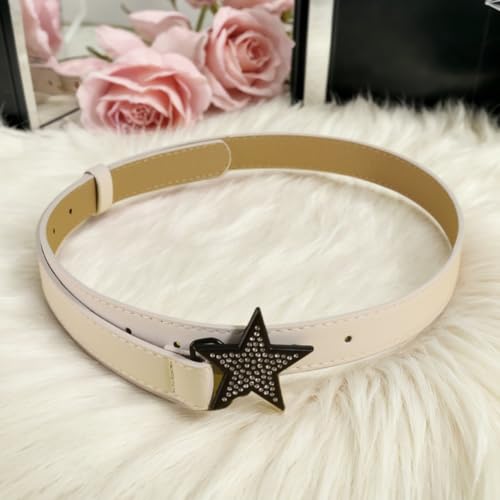 Chic Heart Decoration Women's Belt PU Alloy Fashionable Belt for Casual Outdoor Party