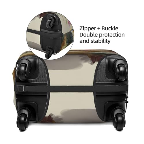 Cute Alligator Elastic Travel Luggage Cover, Washable Spandex Suitcase Protector, Anti-Scratch Fits 18-32 Inch4