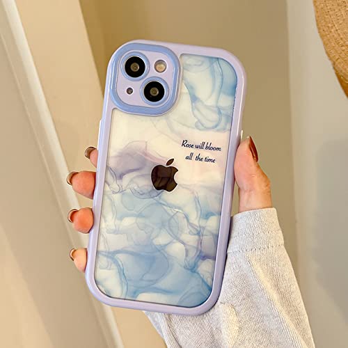 Coque iPhone 13 12 11 Aquarelle Art en silicone transparent antichoc