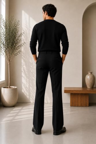 Image of Men Formal Pant Bellbottom | Premium Japanese Fabric, Bell Bottom Bootcut Fit, Smart Casual & Formal Wear