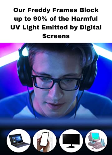 Image of Freddy Unisex Zero & Power Reading Blue Cut Anti Reflection glasses Full Frame Spectacles Glasses For Mobile Laptop Tablet Computer