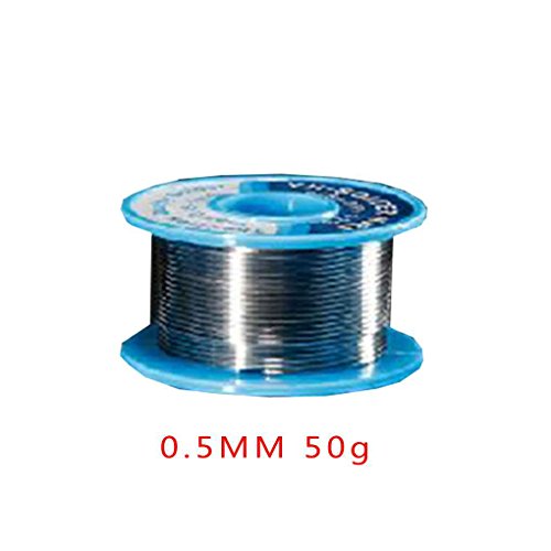 Uokoki 0.5MM 50 g de Soldadura de estaño Alambre de bajo Punto de fusión Temperatura línea de Soldadura de Alambre para no Salpicaduras de estaño