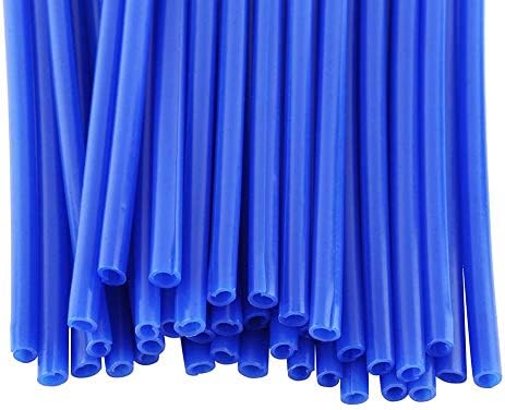 Miniatura 4 de Keenso - Juego de 36 fundas de protección para motocross de Keenso con radios azules, protectores de decoración universal para motocross (azul)