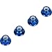 Blue 4MM Wheel Lock Nuts (Set of 4) for Traxxas Axial Racing HPI Racing TLR and ECX Vehicles