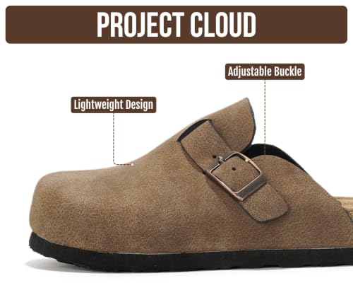 Image of Project Cloud Kids 100% Genuine Leather Non Slip Clogs with Cork Footbed