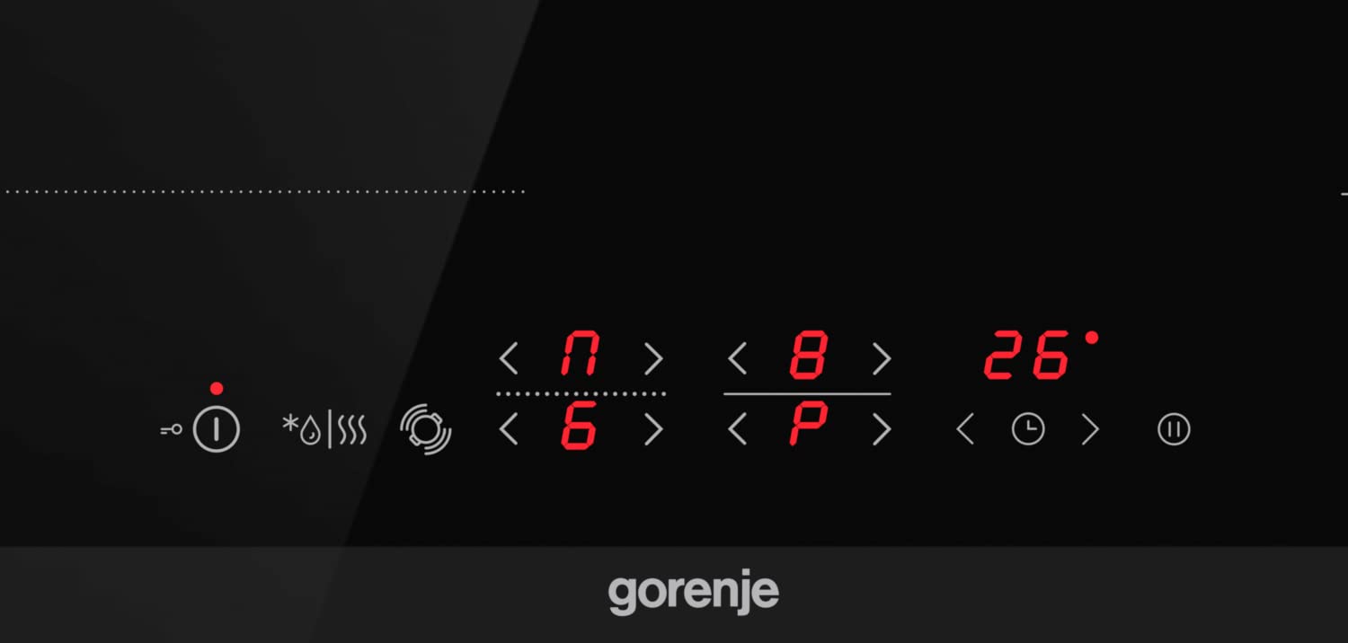 Gorenje OptiBake Black Steam Einbaubackofen-Set 77L Heißluft AquaClean GentleClose AirFry Pizzamode 300°C PerfectGrill Glaskeramik-Kochfeld schwarz