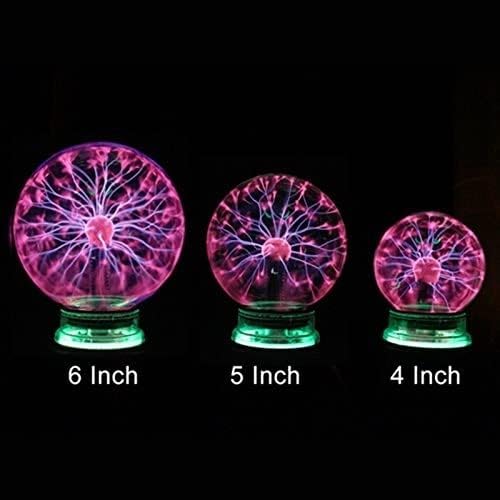 Miniatura 6 de Bola de luz estática de plasma mágico, luz de mesa, luz nocturna de esfera, regalo para Año Nuevo, lámpara de noche de plasma mágico, 6 pulgadas