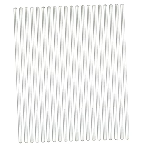 20Pcs Glass Stirring Rod Glass stir Rod Glass Stirrer Glass Stick Glass Mixing Rod Stirring Sticks Glass Stirring Stick Coffee stir Rod Cocktail High Borosilicate Glass re-usable