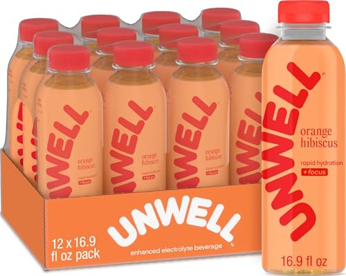 Image of Unwell Hydration Electrolyte Drink, Orange Hibiscus, 12 Pack