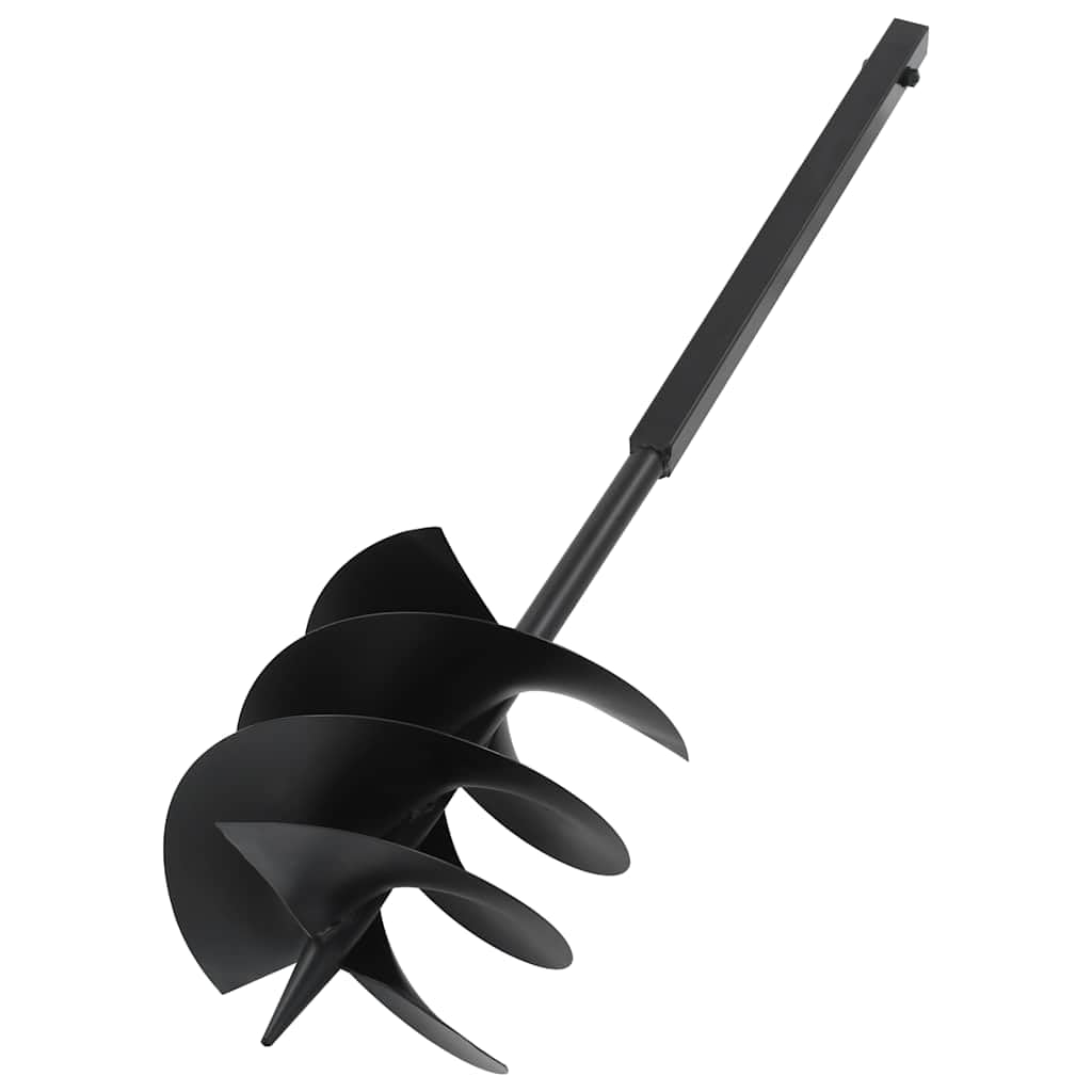 Wiertło do gleby z uchwytem i rurą przedłużającą 250 mm stal spiralna ślimak do wiertarki, wkrętarki akumulatorowej, słupków, ogrodzeń, ogrodnictwa, dla majsterkowiczów