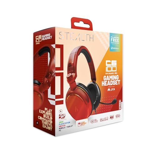 Casque de jeu STEALTH Strike C6-100 rouge pour résoudre les problèmes de compatibilité
