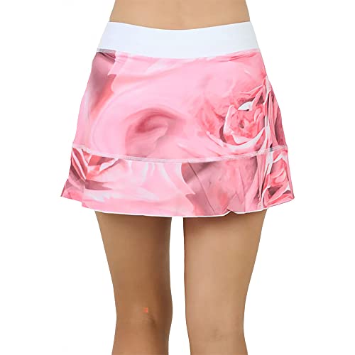 Sofibella Uv Colors Print 14In Womens Tennis Skirt Roses #TOP1