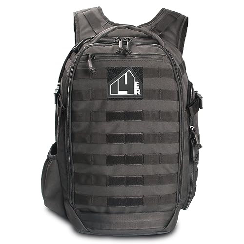 14er Tactical Backpack 35L MOLLE Military Rucking EDC Black