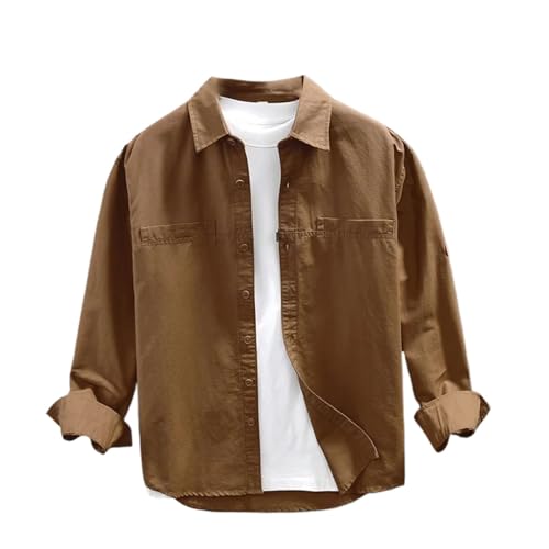Chemise artistique homme ample et décontractée pour le style bohème chic d'automne