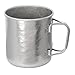 Foldable Camping Mug, 450ML 70g TC4 Alloy Travel Cup for Boiling Water, Compact for Hiking Picnic Outdoor, Green（Grey）