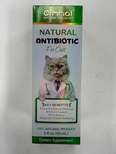 Katzenantibiotika bei Infektionen - Natürliche Antibiotika für Katze - entzündungshemmend, antibakteriell, viraler Pilz - lindert Hustenallergien &...