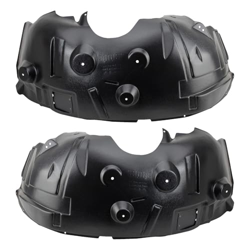 Image of TRQ Front Driver & Passenger Side Inner Fender Liner Set Compatible with 2010-2012 Dodge Ram 2500 3500 Truck with AWD