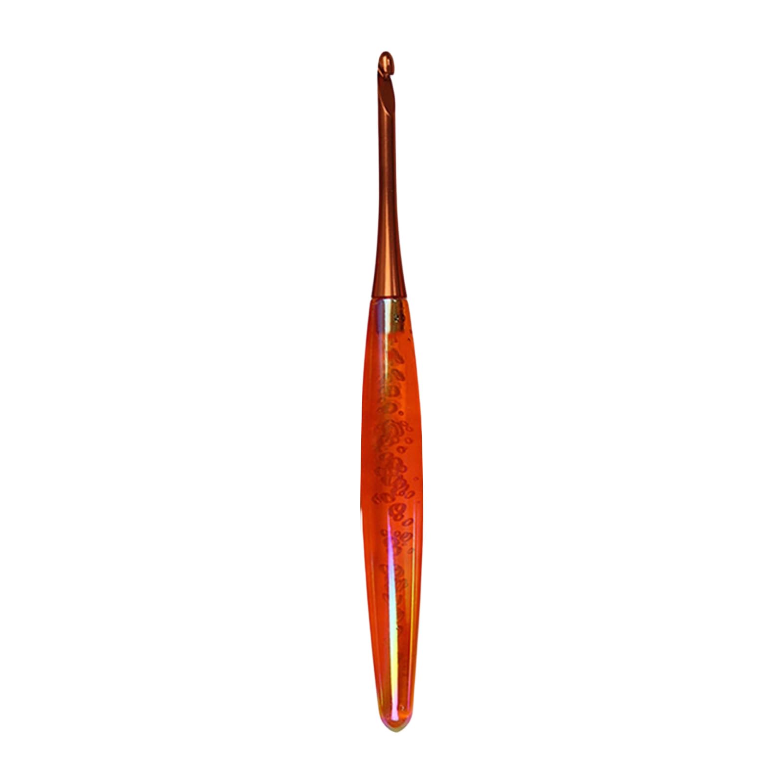 Ergonomic Acrylic Grip Crochet Hook Needle Aluminium Crochet Hook Yarn Craft Tool for Beginner Adult Weaving Crocheting Artistic Acrylic Craft Hooks