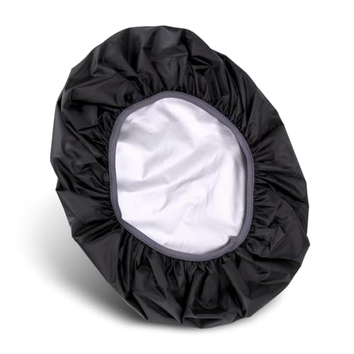 Bawkars Car Winch Cover, Heavy Duty Waterproof Dust-Proof Winch Protection Cover, Universal Winch Accessories for Cars (Black)