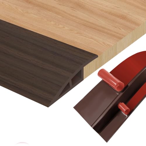 Image of Floor Transition Strip Door Threshold 79 inch Floor Transition Reducer Trim on The Edges Threshold Strip Self Adhesive Suitable for Doorways, Tiles, Carpet