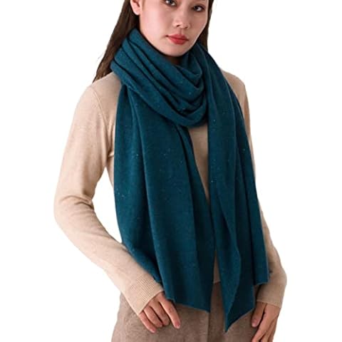 Bufanda de invierno de cachemira tejida prettystern azul oscuro Cover