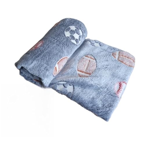 Manta Infantil De Microfibra Solteiro Que Brilha No Escuro estampa esportes