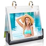 5x7 Acrylic Picture Frame Landscap Desktop Standing 5x7 Flip Photo Album on Stand Horizontal Photo Collection Tabletop,Mother's Day Gifts For Mom Grandma Mothers Picture Frame