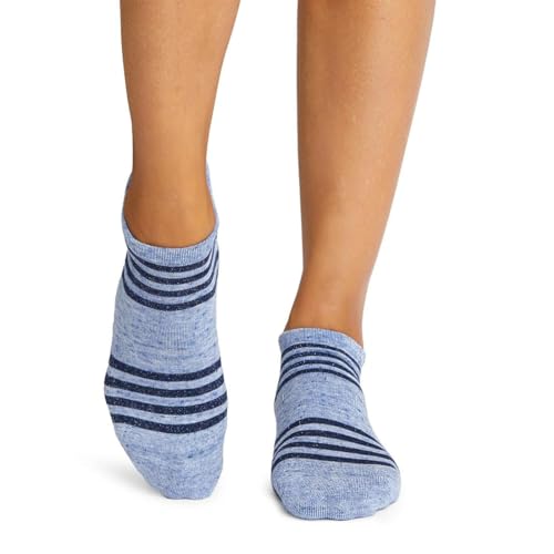 Image of TAVI Savvy Pilates Socks - Grip Socks for Women with Non-Slip Grips, Heel Tab, Arch Support, Wear for Yoga, Barre