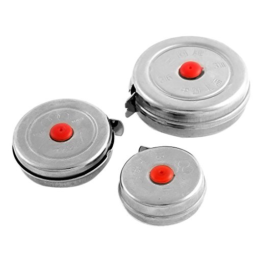Aexit Portable 1M Tools & Home Improvement 2M 3 Meters Self Retracting Steel Tape Measure Mesuring Tool 3 Tape Measures in 1