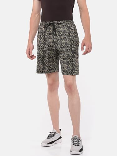 Image of Dollar Solid Men's Shorts | All-Over Print | One Side Zipper Pocket with Label Branding | Self Waistband with Drawcord | Wide Array of Attractive Prints