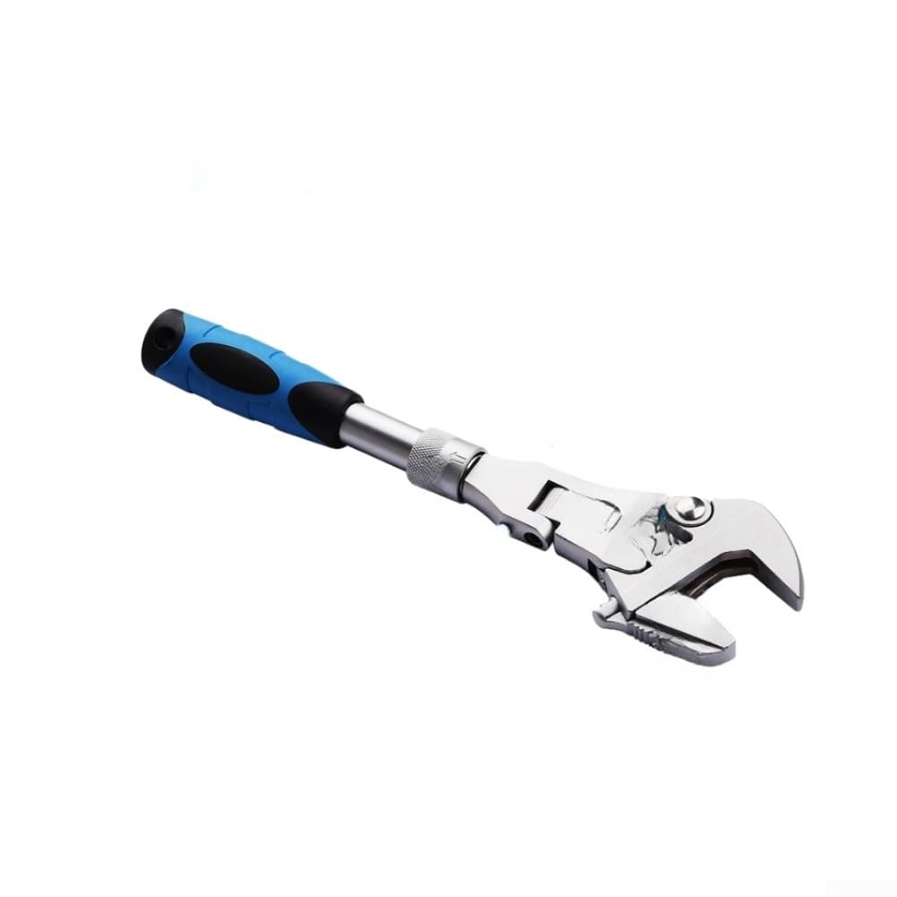 Clé à cliquet extensible 25,4 cm avec double mode et ouverture 45 mm