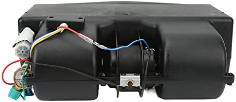 Composite image showing the AC unit and a truck, implying application.