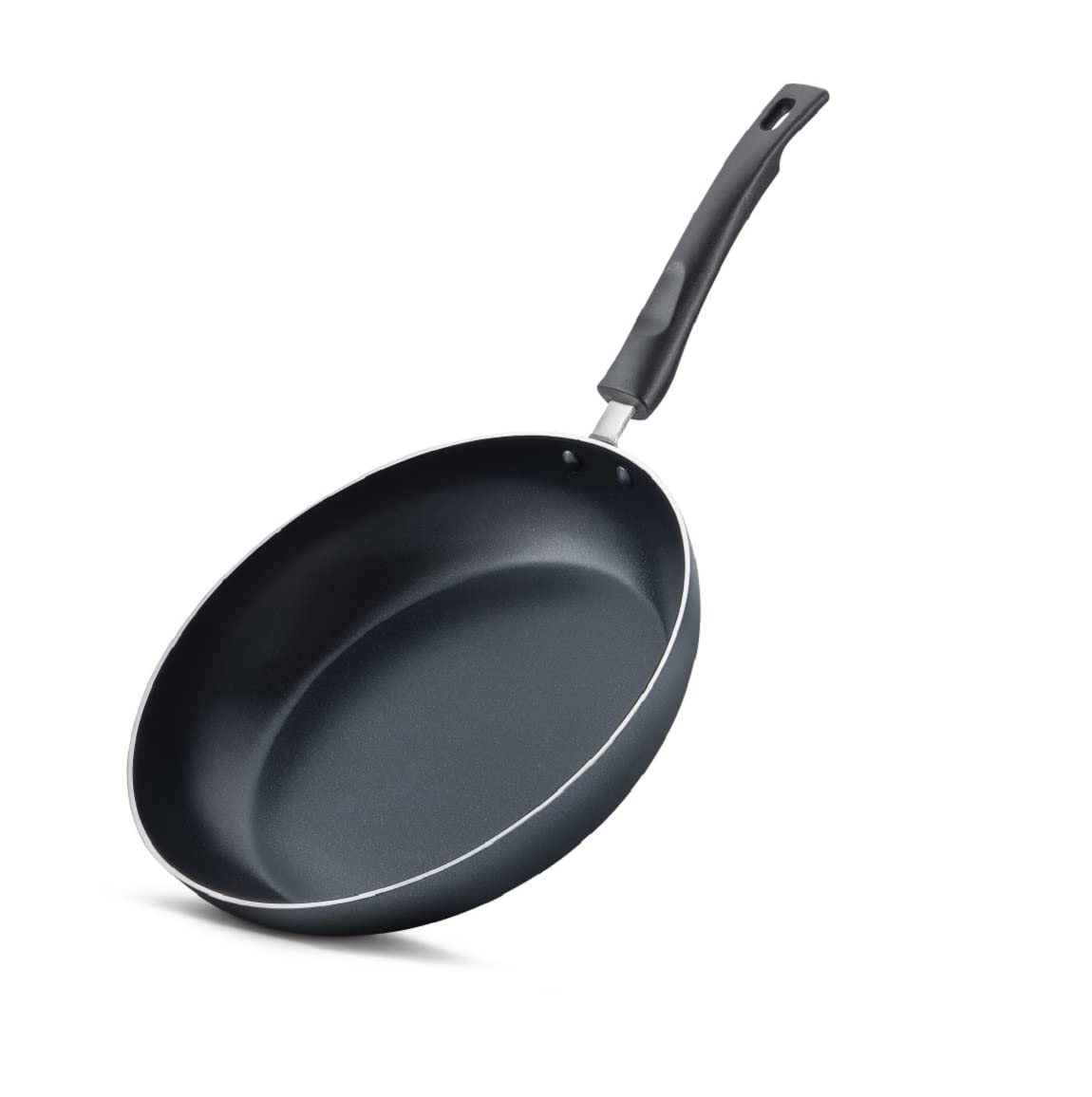 Judge by Prestige 28Cm (2.8L) Everyday Non-Stick Fry Pan (Aluminium) |Low Oil Cooking | Easy to Clean |Cool Touch Handle, Black