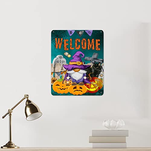 Plaque métal Halloween étanche décoration murale garage