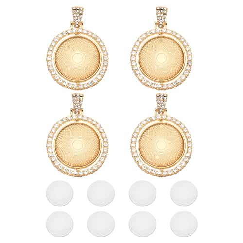 Plateau rotatif rond en strass PATIKIL pour des bijoux personnalisés faits main