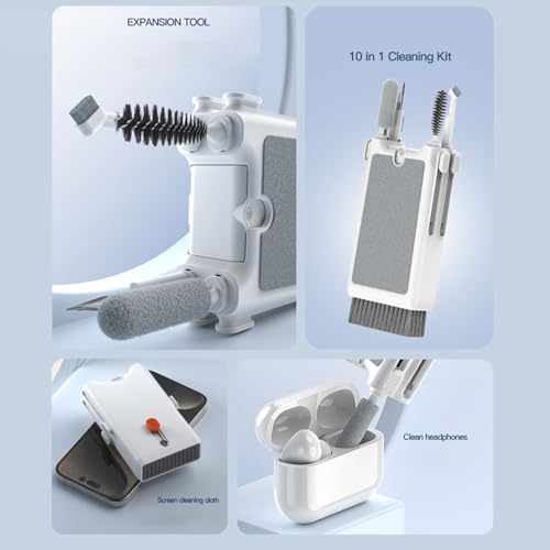 Eficiente juego de herramientas de extracción de dispositivos electrónicos con paño suave para teclado, teléfono, cámara, kit de limpieza - imagen 6