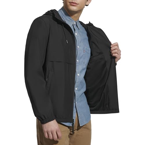 Image of Levi's Men's Hooded Rain Jacket & Windbreaker