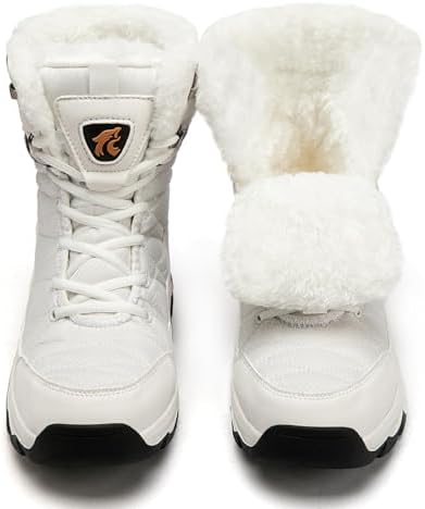 （03:00時点） [MERPHINE] スノーシューズ 女性 ウィンターブーツ 雪用 冬用 防寒シューズ ボアブーツ Snow Winter Boots 暖かい 北海道 ハイカット 滑りにくい 白