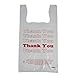 White Thank You Bags Case of 500-11 ½” x 6" x 21" - Thickness .48mil HDPE- Standard Supermarket Size