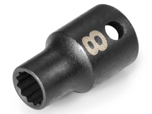Image of TEKTON 3 /8 Inch Drive x 8 mm Shallow 12-Point Impact Socket | SID12308
