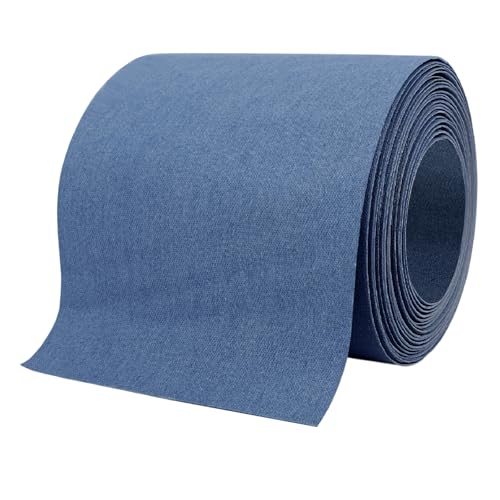 Denim Patches for Inside Jeans - Iron On Patches for Jeans - Jeans Patch for Repairing Pant Holes and Covering Imperfections, Large Size, 4 in. x 60 in.Blue