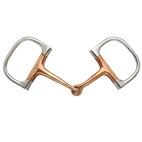 Tough 1 Copper Mouth Dee Ring Snaffle Bit