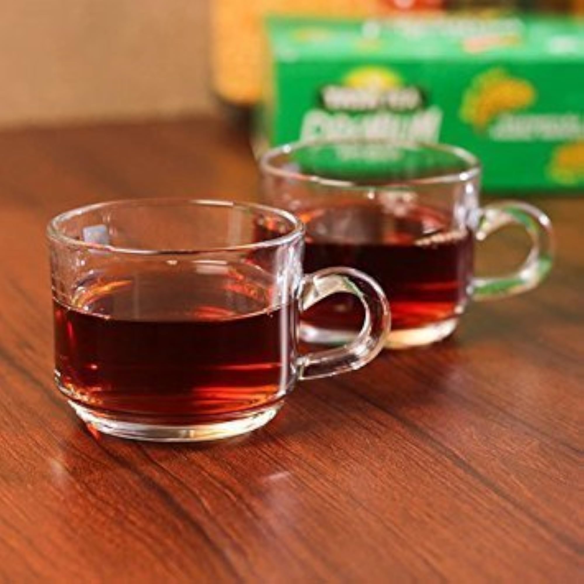 Imported Transparent Tea Cup Set of 6, 140ML
