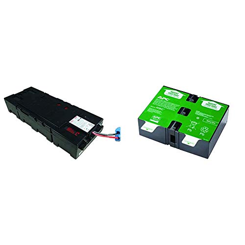 APC UPS Battery Replacement, APCRBC115& UPS Battery Replacement, APCRBC124, for APC UPS Models BX1500M, BR1500G, BR1300G, SMC1000-2U, SMC1000-2UC, BR1500GI, BX1500G, SMC1000-2U, and Select Others