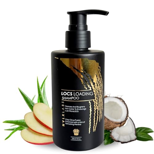NVLX LABS Locs Shampoo for Dreads, Sisterlocs, Locks, & Dreadlocks - 8 Oz | Natural Haircare Cleansing for Locs - Moisturizing, Nourishing, Hydrating Hair growth Shampoo