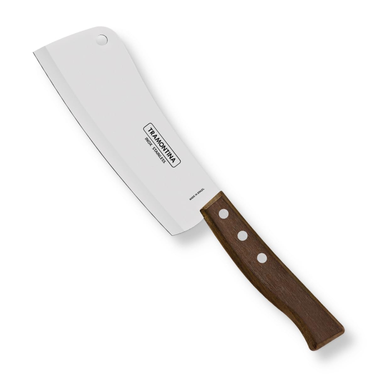 TRAMONTINA Tradicional Stainless Steel Cleaver Knife/, 15cm/5.9" | Brown | Straight/Plain Edge Knife | Brazilian Ipê Wood Handle | 5 Year Warranty* | Made in Brazil (B0D28G36F2) Amazon Price History, Amazon Price Tracker