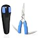 Booms Fishing F1 Stainless Steel Fishing Pliers Resistant Saltwater 5-in-1 Multi Function Cut Braid Line and Remove Hooks Blue