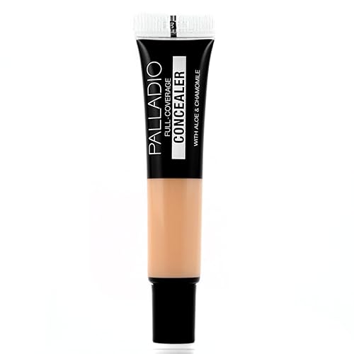 Miniatura 8 de Palladio Corrector de cobertura completa, disfraz debajo de los ojos, corrector cremoso de cara y ojos, uniforme el tono de la piel, oculta manchas,