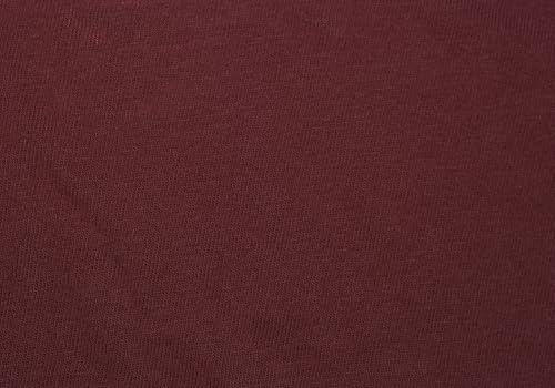 20X10ft Fabric Deep Burgundy Maroon Solid Smooth Jersey Knit Fabric