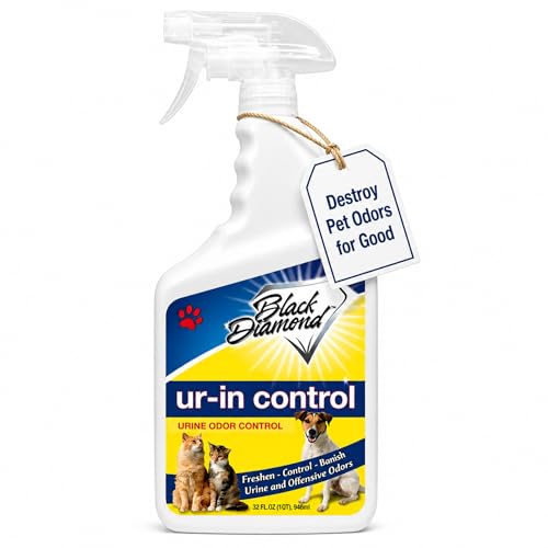 Black Diamond Stoneworks Eliminates Urine Odors – Controls Cat, Dog, Pet & Human Smells from Carpet, Furniture, Mattresses, Grout and Pet Bedding & Concrete. Biodegradable Enzymes 32 Oz. Spray